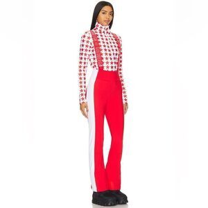 GOLDBERGH WOMEN'S HIGH END SALOPETTE SKI PANTS BIB FLAME RED NWT US 10